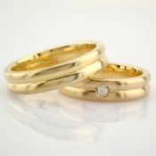 14K Yellow Gold Engagement Ring, For Couple