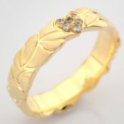 14K Yellow Gold Engagement Ring, For Her