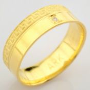 14K Yellow Gold Engagement Ring, For Her