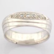 14K White Gold Engagement Ring, For Her