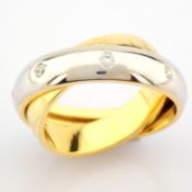 14K Yellow and White Gold Engagement Ring, For Her