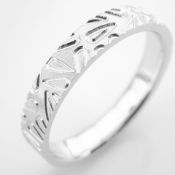 14K White Gold Engagement Ring, For Him