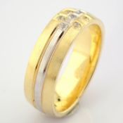 14K Yellow and White Gold Engagement Ring, For Her
