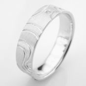14K White Gold Engagement Ring, For Her