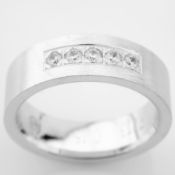 14K White Gold Engagement Ring, For Her