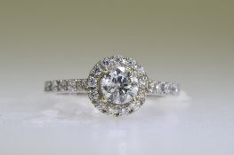 Halo Diamond Ring