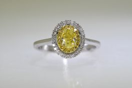 Yellow Diamond Ring