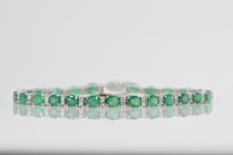 Emerald & Diamond Bracelet