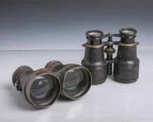 Zwei alte Ferngläser (19./20. Jahrhundert), altersbed. Gebrauchszustand.