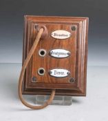 Historische Telefonvermittlungsstation (um 1900), Holzkasten, 3 Wahlstationen: Direktion,