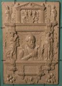 Reliefbild Julius Echters von Mespelbrunn 1576, Nachguss (20. Jahrhundert), rs. bez., ca.