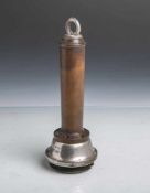 Hörer für ein Wandtelefon (um 1900), Friedrich Heller Nürnberg, gestempelt, L. ca. 18 cm.<br