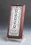 Historisches Klingelschild (um 1900), Jugendstil, Metallschild emailliert, neuzeitliche