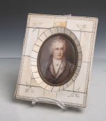 Miniaturportrait auf Elfenbein (wohl 19. Jahrhundert) nach Joseph Karl Stielers(1781-1858) 