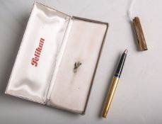 Pelikan-Vintage-Füllfederhalter (Deutschland), Rolled Gold, Griff mit Namensgravur (