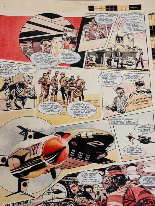 Storyboard artwork from Thunderbirds "The Earthquake Maker" TV21 No 143 - No3 1967 by the famous - Image 5 of 5