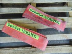 Qty 2 x 2 Metre Spanset 5000Kg Lifting Slings