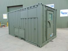 Ex Reserve Demountable Secure Workshop/Office Unit C/W Twist Locks, Air Con, Work Stations etc