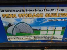 Heavy Duty Storage Shelter 20'W x 30'L x 12' H P/No 2030GL-8P