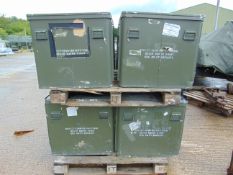 4 x Large Aluminium Storage Boxes