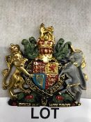 Hand Painted Royal Crest