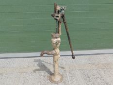 Genuine Anitique Full Size Cast Iron Water Pump