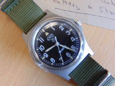 New Unissued British Army CWC W10 Water Proof to 5 ATM Service Watch C/W plastic glass covering 2006