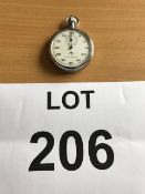 Very Rare Nero Lemania Royal Navy Mechanical Stop Watch Dated 1974