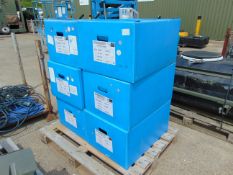 6 x Collapsible Corrugated Plastic Storage Boxes