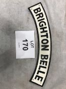 Cast Iron Brighton Belle Railway Sign