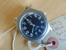 Very Rare Royal Marines Navy Issue 0552 CWC Fat Boy Case W10 Watch dated 1985