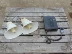 Adastra CM60 Mixer Amplifier PA System C/W Microphone and Speakers