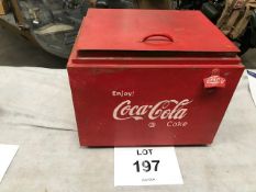 Vintage Coca Cola Galvanised Lined Cool Box