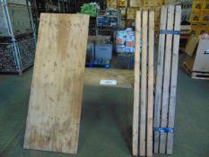 2x BRITISH ARMY 6 FT TRESSLE TABLES AND 2X STANDARD BENCHES