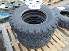 4 x Goodyear 6.50-16 Hi-Miler Xtra Grip Tyres