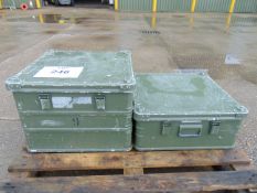 2 x Heavy Duty Zarges Aluminium Cases