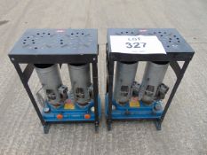 2 x Valor Valmin Twin Burner Paraffin Greenhouse / Shed Heaters