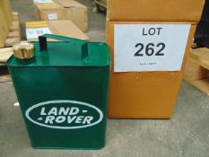 Repro Unused Land Rover Fuel/Oil Can with brass screw cap