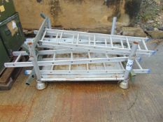 6 x Rear Access Aluminium Ladders as shown