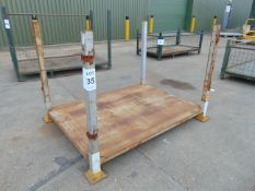 You are bidding for Heavy Duty Metal Stackable Stillage / Post Pallet. Dimensions L 1.8 x W 1.3 x