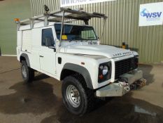 2011 Land Rover Defender 110 Puma hardtop 4x4 Utility vehicle (mobile workshop) with hydraulic winch