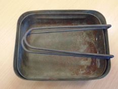 SET OF WW2 BRITISH ARMY MESS TINS FOUND IN NORMANDY IN 1984