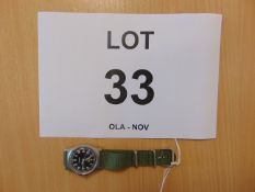 UNISSUED CWC W10 SERVICE WATCH -WATER RESISTENT TO 5ATM NATO MARKED DATED 2006