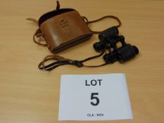 NORSE 8X3 MILITARY BINOS LEATHER CASE INCLUDED