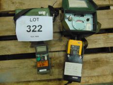 MEGGER OTP 520 POWER METER, FLUKE METER, 2X AIR LOG VOLTAGE DETECTORS MK6