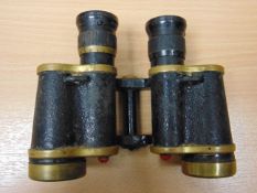 VERY NICE PAIR OF WW 2 KERSHAW BINO PRISM N. 2 MK3 - X6 MAGNIFICATION IN CASE