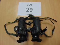 AVIMO 7x42 L12A1 BRITISH ARMY SELF FOCUSING 7X42 BINOS C/W FILTER ETC