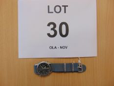 SEIKO GEN I RAF PILOTS CHRONO WATCH NATO MARKED DATED 1986