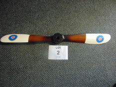 SOPWITH WWI Aircraft Propeller Repro 120 cm X 6 cm X 11 cm c/w hanging bracket
