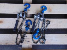 2 x 1/4 Ton Lever Block Chain Hoists